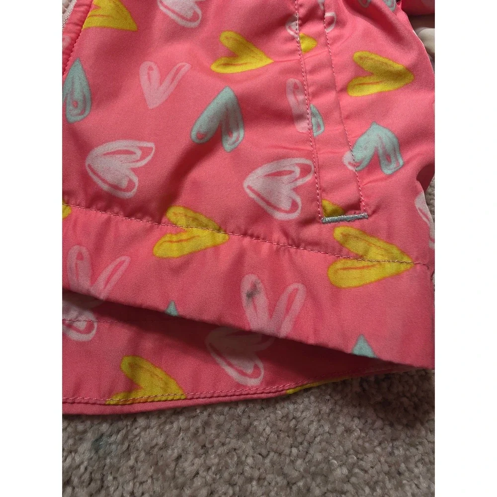 Cat & Jack Toddler Girl 2T Lightweight Hooded Front Pocket Rain Jacket Bundle‎